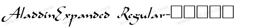 AladdinExpanded Regular字体转换